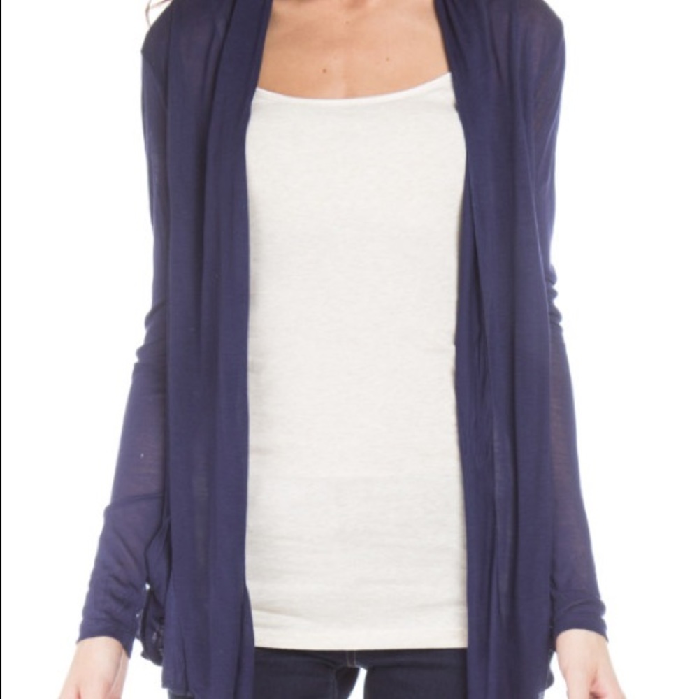 Navy cardigan